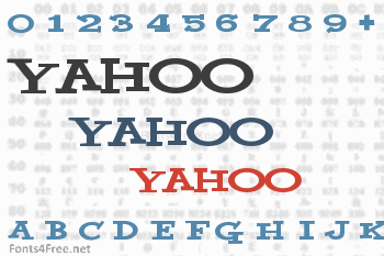 Yahoo Font