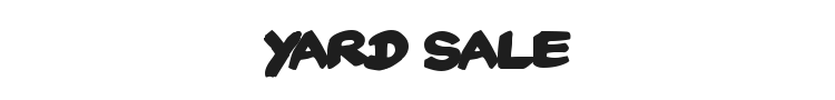 Yard Sale Font Preview