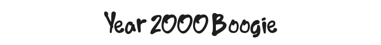Year 2000 Boogie Font Preview