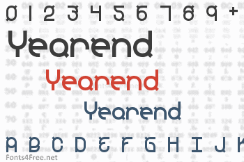 Yearend Font