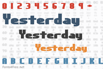 Yesterday Font