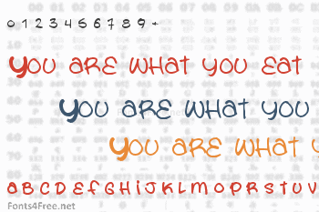 You are what you eat Font