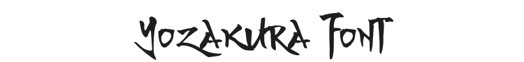 Yozakura Font Preview