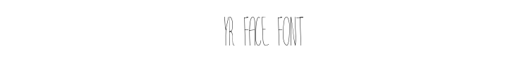 Yr Face Font Preview