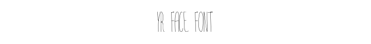 Yr Face Font