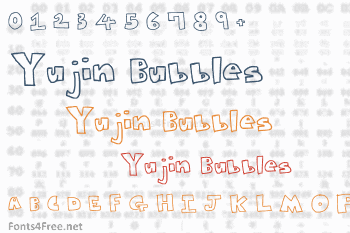 Yujin Bubbles Font