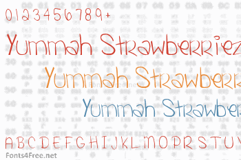 Yummah Strawberriez Font