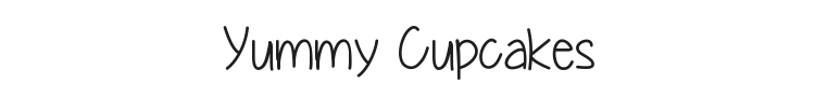 Yummy Cupcakes Font Preview