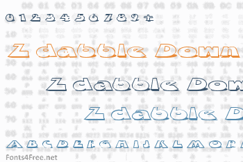 Z dabble Down Font