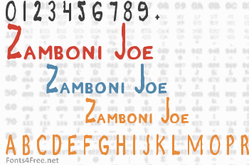 Zamboni Joe Font
