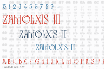 Zamolxis III Font