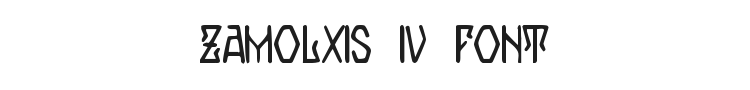 Zamolxis IV Font