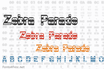 Zebra Parade Font