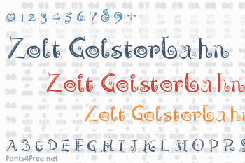 Zeit Geisterbahn Font