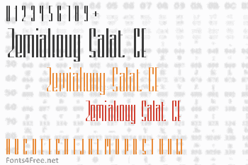 Zemiakovy Salat CE Font