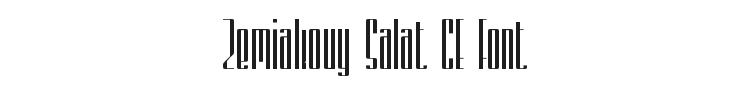 Zemiakovy Salat CE Font