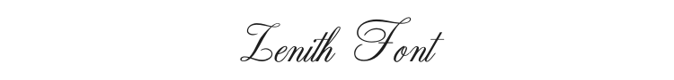 Zenith Font