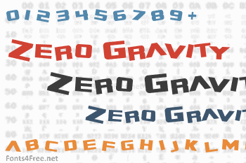 Zero Gravity Font