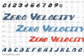 Zero Velocity Font