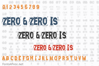 Zero & Zero Is Font