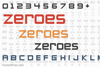 Zeroes Font