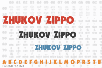 Zhukov Zippo Font