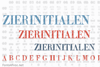 Zierinitialen Font