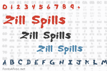 Zill Spills Font