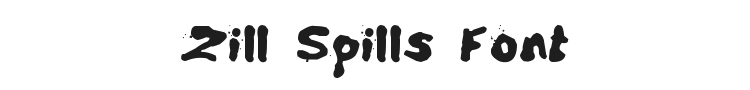 Zill Spills Font Preview