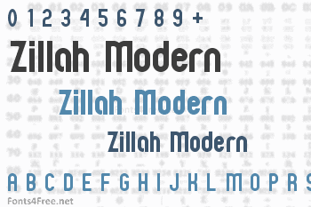 Zillah Modern Font