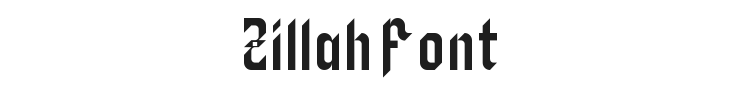 Zillah Font