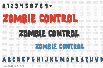 Zombie Control Font