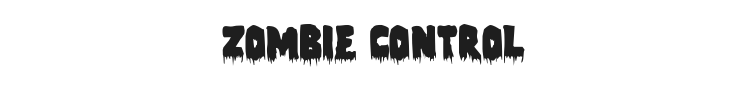 Zombie Control Font Preview