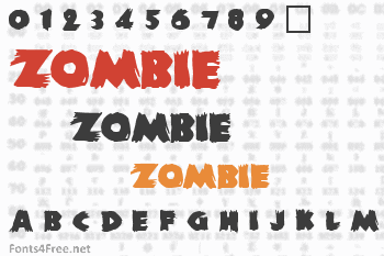 Zombie Font