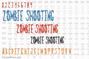 Zombie Shooting Font