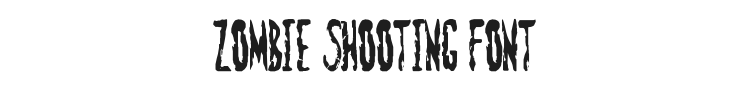 Zombie Shooting Font