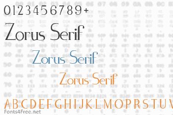 Zorus Serif Font