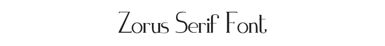 Zorus Serif Font