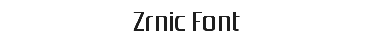 Zrnic Font