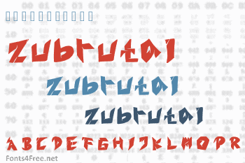 Zubrutal Font