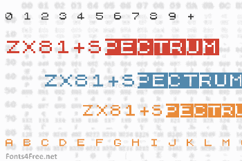 ZX81+Spectrum Font