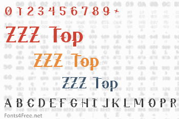 ZZZ Top Font