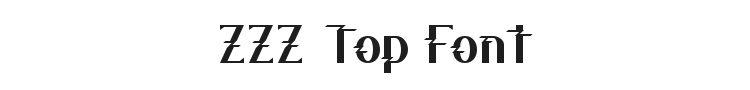 ZZZ Top Font Preview